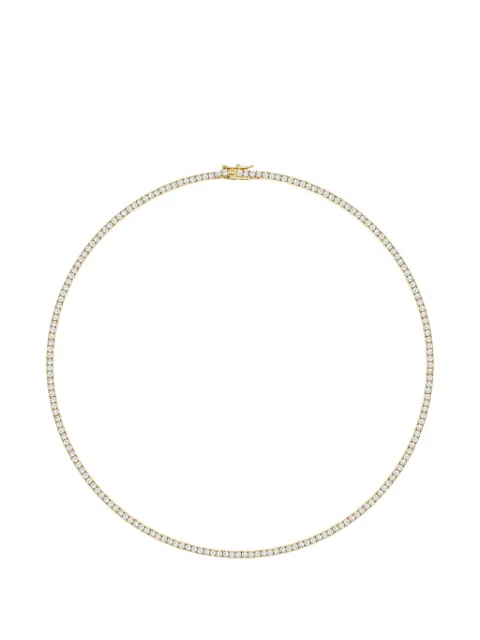Nialaya Jewelry mini Tennis cubic-zirconia choker necklace Gold WNECK348