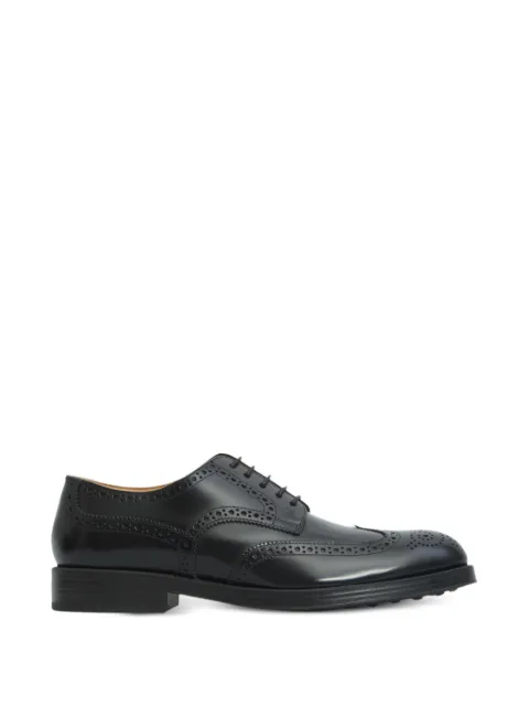 Tod's brogue-detail lace-up derby shoes Black XXM75L0JK700LYG