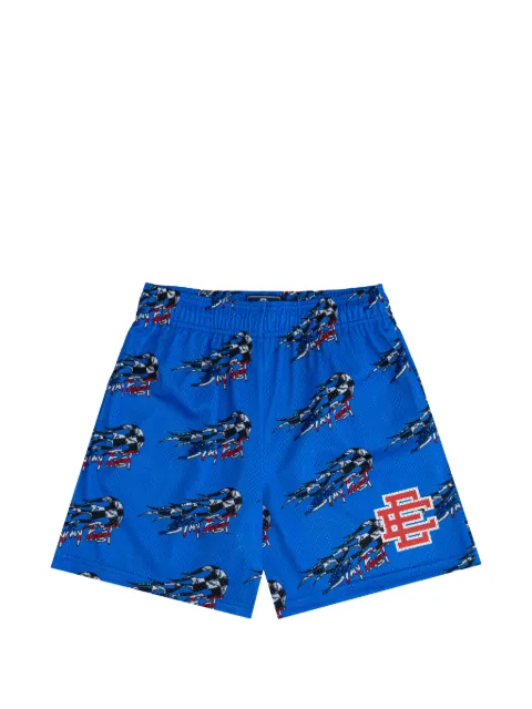 ERIC EMANUEL Matty Boy graphic-print shorts Blue EE550MATTY
