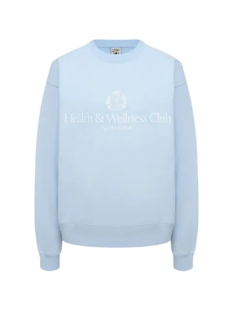 Sporty & Rich logo-print sweatshirt Blue ST098710241BL90