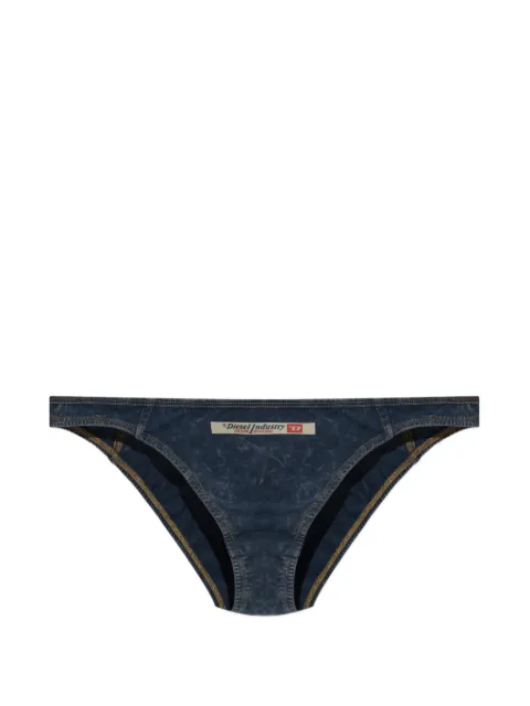 Diesel Brazilian denim-effect briefs Blue A232750TJBV
