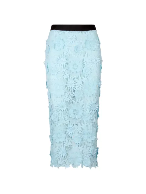 Smythe appliqué pencil skirt Blue SP26106