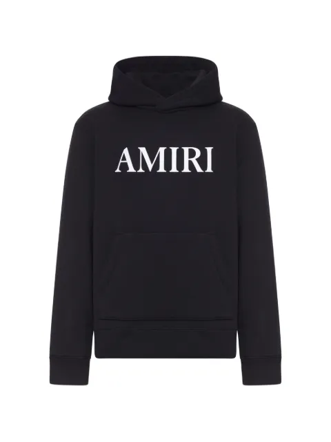 AMIRI logo-print hoodie Black AMTOJR1126