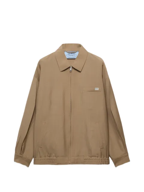 Prada mohair wool blouson jacket Brown P8050SOOO17LK