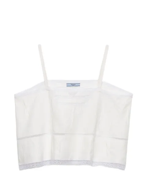 Prada linen top White P902ORSOOO192T