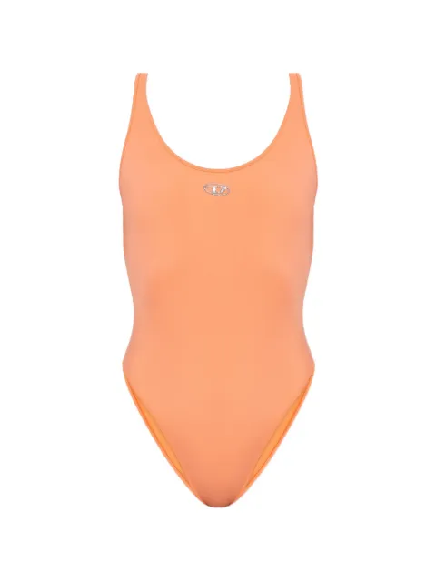Diesel logo-plaque swimsuit Orange A202060KNCU