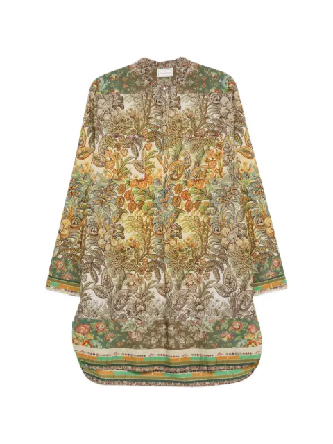 Pierre-Louis Mascia floral-print mini dress Green DIOMEDESAB12779518266