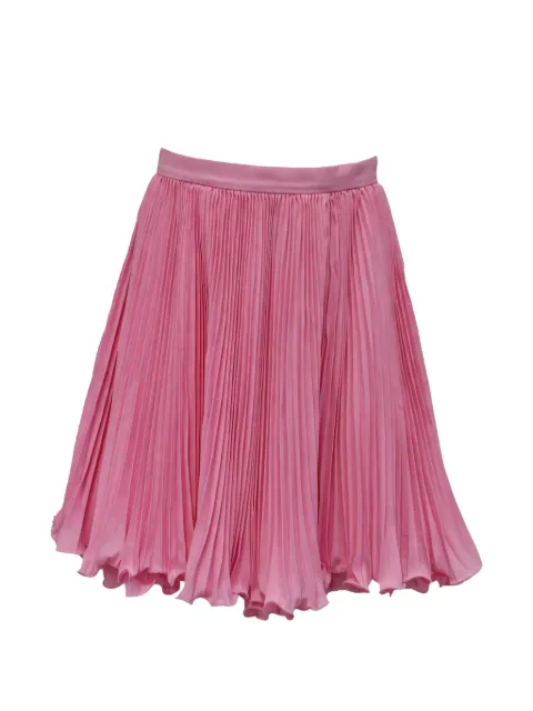 Balmain Pre-Owned Pleated ruffled mini skirt Pink RFCPUUSCL743853W