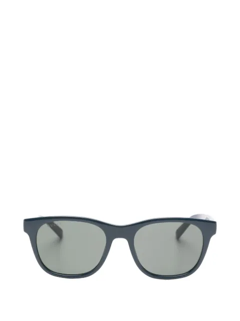 Gucci Eyewear Web-stripe square-frame sunglasses Blue GG1985S