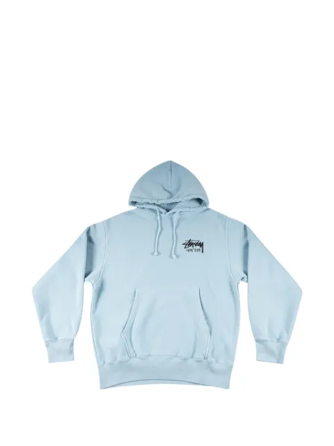 Stüssy graphic-print hoodie Blue STUS460