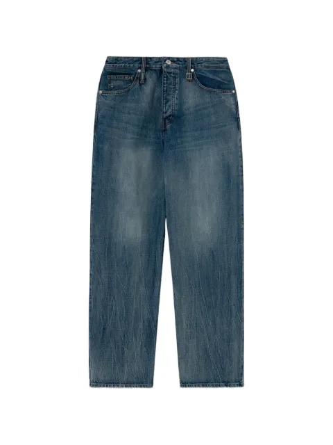 Wooyoungmi faded straight-leg jeans Blue W261PT22973L