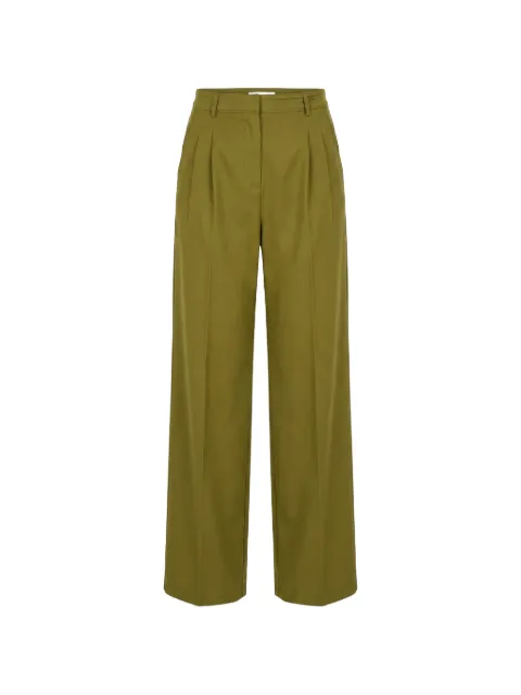 Benetton pleated straight-leg trousers Green 4YVXDF09R