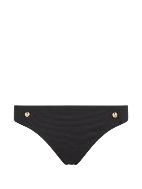 Karl Lagerfeld textured button-embellished bikini bottoms Black B1W46028999