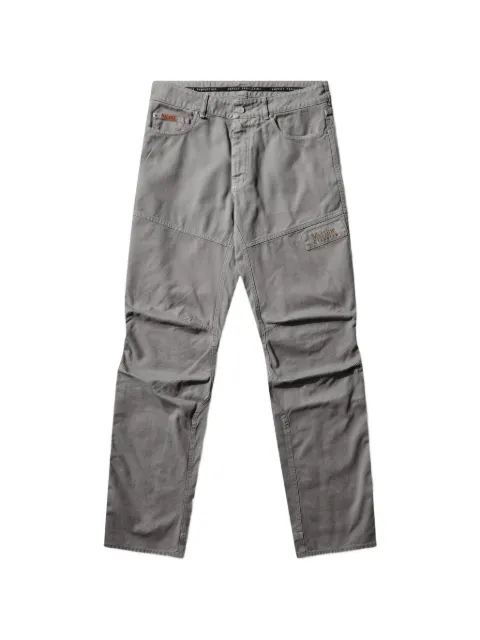 Martine Rose panelled logo-patch trousers Grey 849WP22003