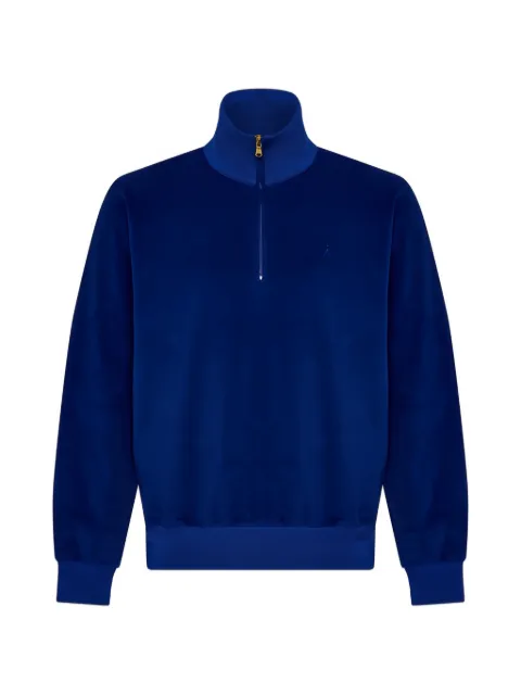 AMAN half-zip sweater Blue CUAMTC68045