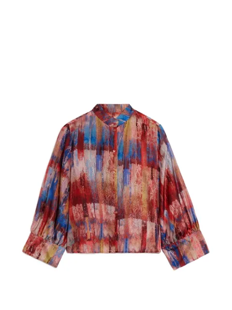 MOMONÌ Franklyn printed silk shirt Red 261MMOSH04026102MO