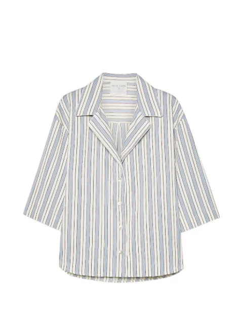 Forte Forte striped short-sleeve shirt Neutrals 148215047