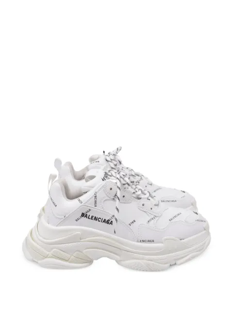 Balenciaga Pre-Owned Triple S logo sneakers White BAPUUSSH727257M