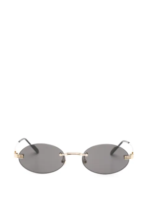 Cartier Eyewear rimless oval-frame sunglasses Gold CT0615S