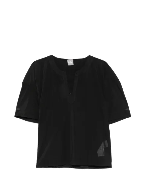 Max Mara Leisure Fidato V-neck blouse Black 2516941078650