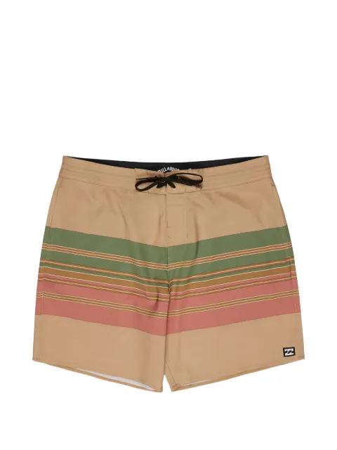 Billabong Spinner horizontal-stripe drawstring swim shorts Neutrals EBYBS00129