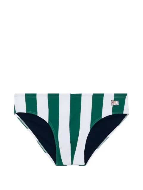 MC2 Saint Barth Cayo striped swim briefs Green CAYO001