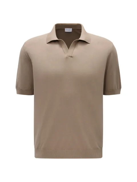04651 / A TRIP IN A BAG Johnny crepe knit polo shirt Neutrals 2KN2603A23