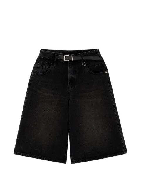 Wooyoungmi belted denim shorts Black M261PA36