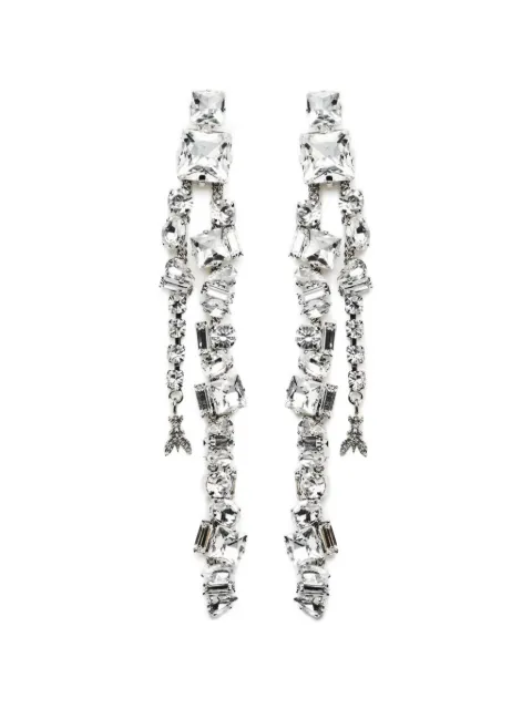 Patrizia Pepe crystal-embellished drop earrings Silver 2J2613M032W350