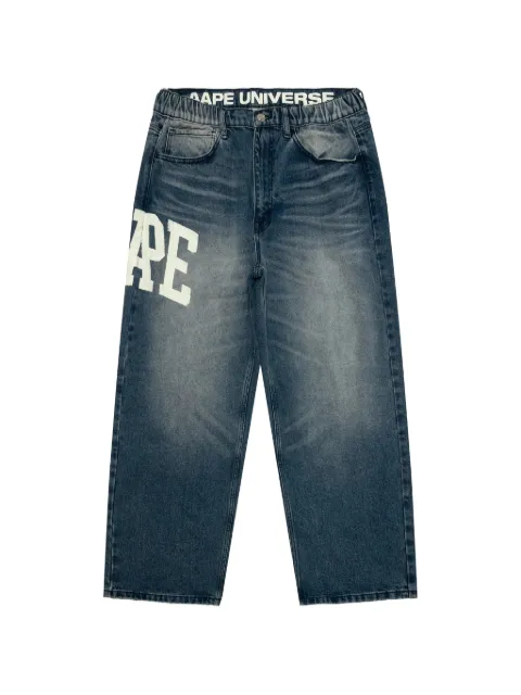 AAPE BY *A BATHING APE® AAPESPORT logo jeans Blue AAPPTMC689XXQ