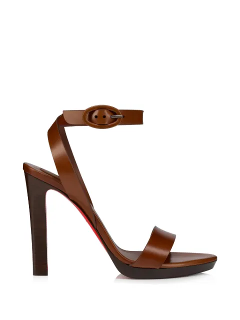 Christian Louboutin Fanny buckle-fastening ankle-strap sandals Brown 1260589