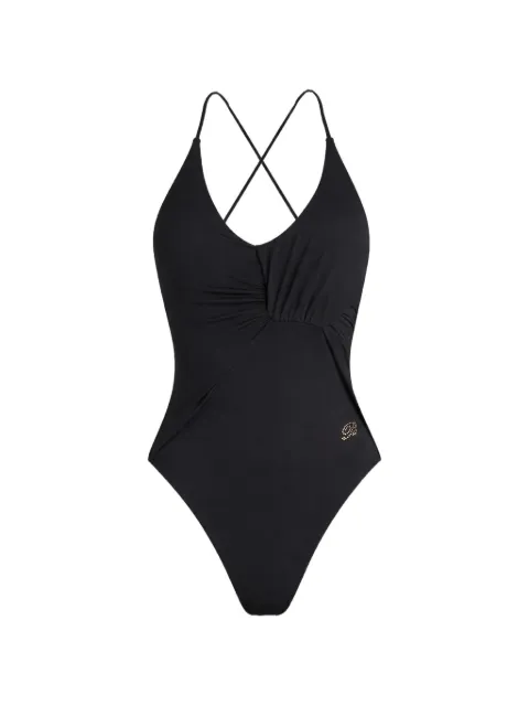 Blumarine twist-detail swimsuit Black 2D031A