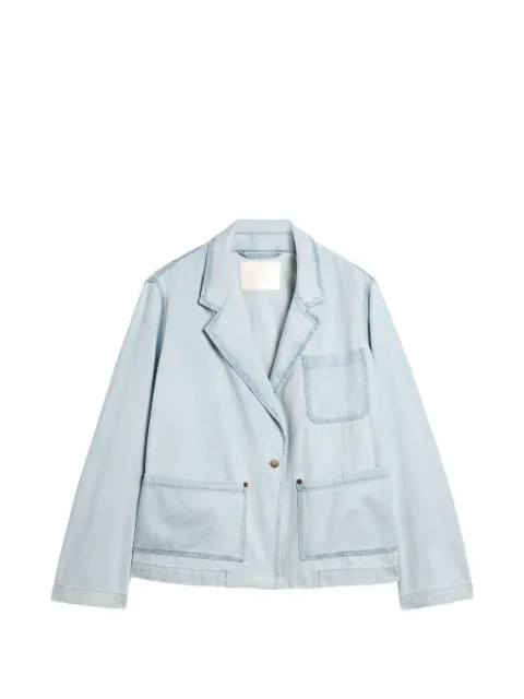 MOMONÌ Naya bleach-wash denim jacket Blue 261MMOJA01326136MO