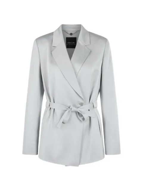 MARCCAIN belted wrap-around blazer Grey AC3432W46