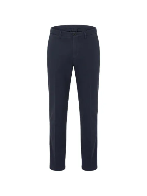 Corneliani garment-dyed tailored trousers Blue 264AF22620148