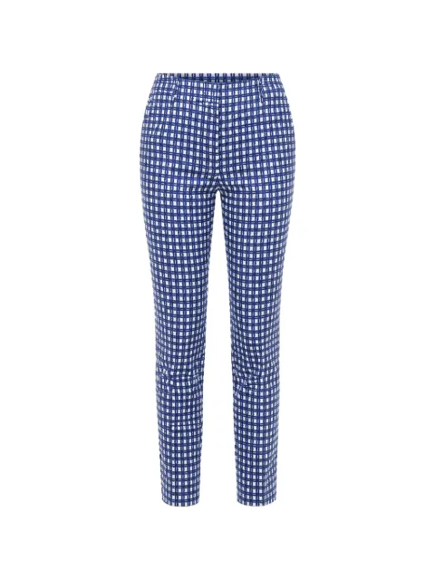True Royal checked-pattern trousers Blue T152B11ROSS019