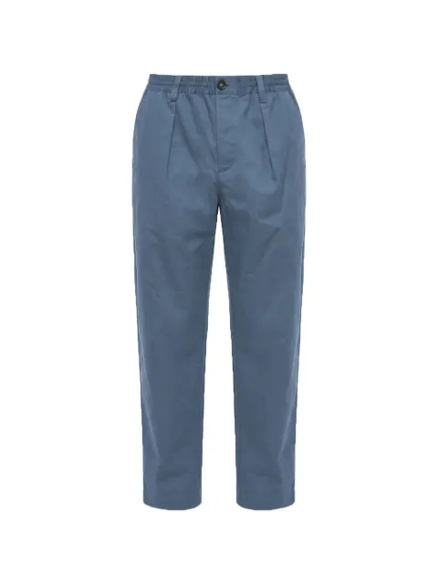 Marni pleated elasticated-waist trousers Blue PUMU0017OUTCR2300B74