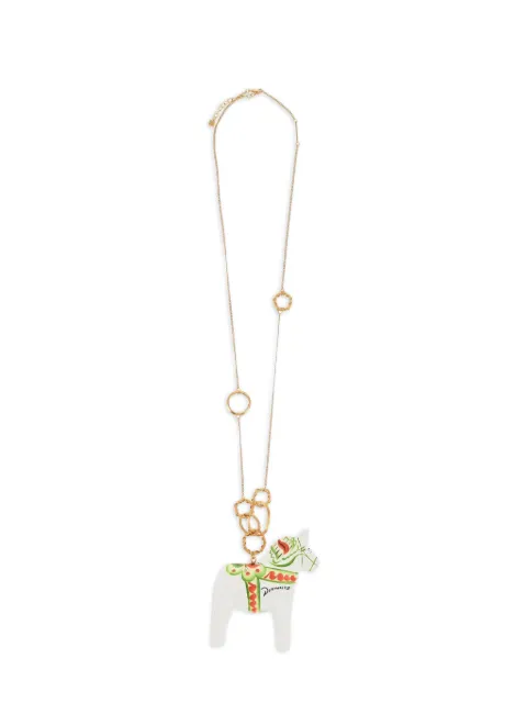 DSQUARED2 horse-pendant necklace Gold NEM015837205396