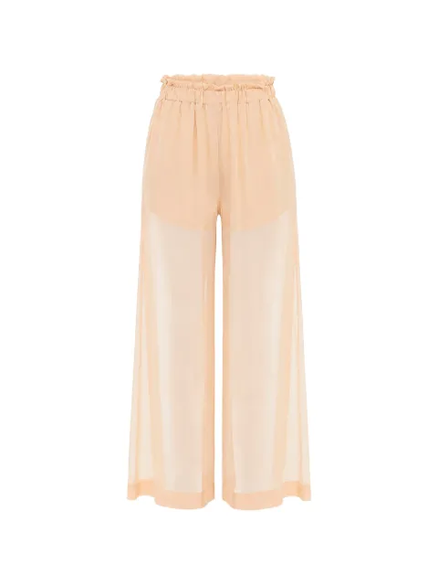SLEEP NO MORE chiffon silk trousers Orange SNM06GEUBEIGE