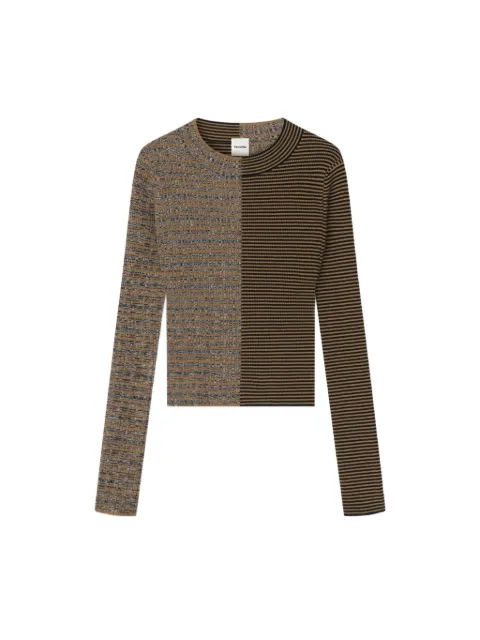 Nanushka Perrie ribbed-knit striped sweater Neutrals NW26SSTP23575
