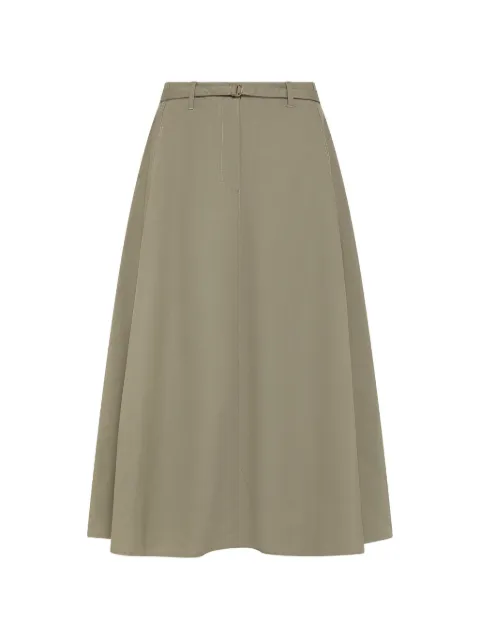 Seventy belted A-line midi skirt Green GO0801220654073