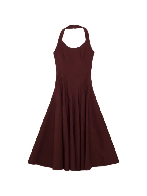 SIMKHAI Melissa halterneck midi dress Brown 1261220HC