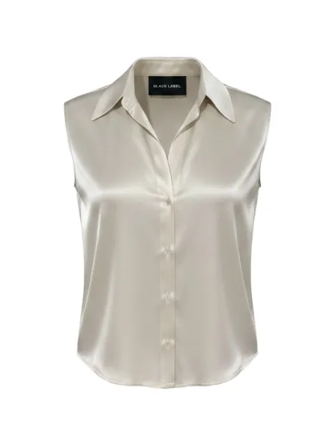 Black Label satin-finish blouse Neutrals 44282094