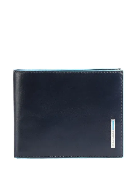 PIQUADRO contrast-trim bi-fold wallet Blue PU1239B2R
