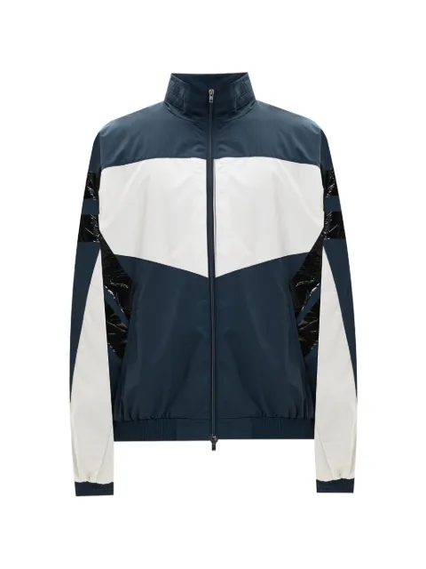 VETEMENTS tape-detail colour-block jacket Blue ME76GJ111NW