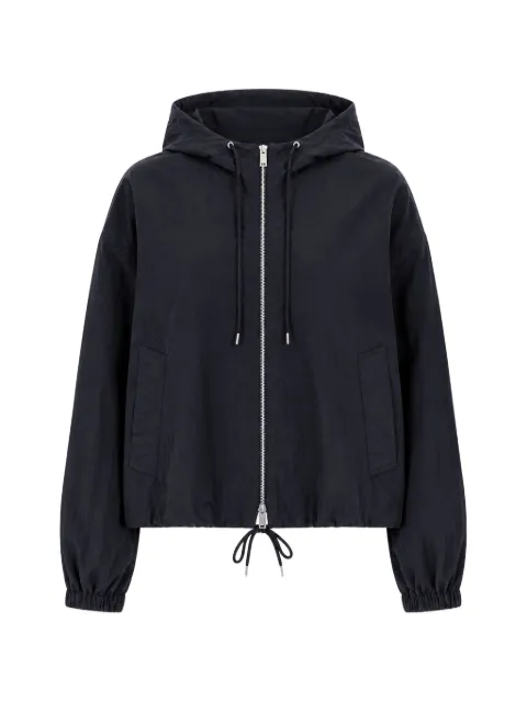 Studio Nicholson Mesa water-repellent hooded jacket Black MESASNW1885
