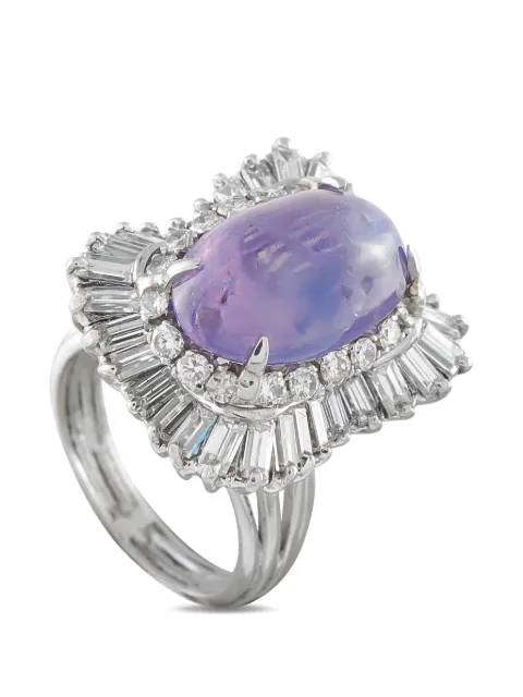LB Exclusive sapphire and diamond ring Silver MF34050726