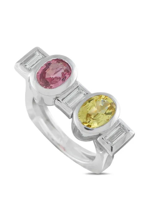 LB Exclusive sapphire and diamond ring Silver MF36050726