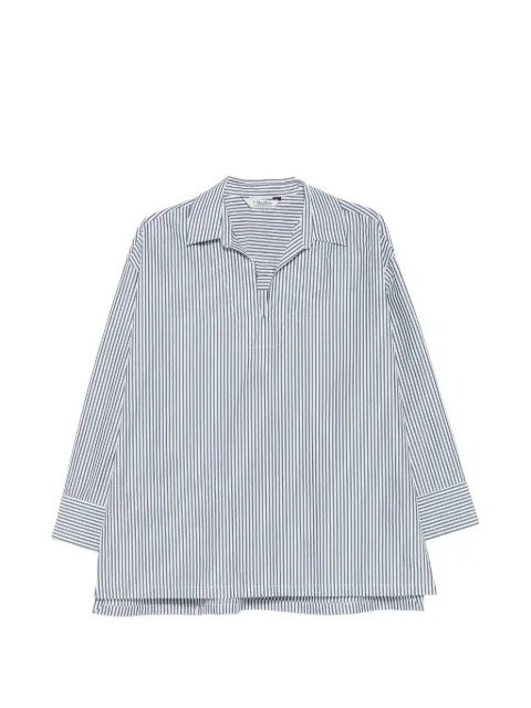 'S Max Mara striped long-sleeve blouse Green 2629196031000