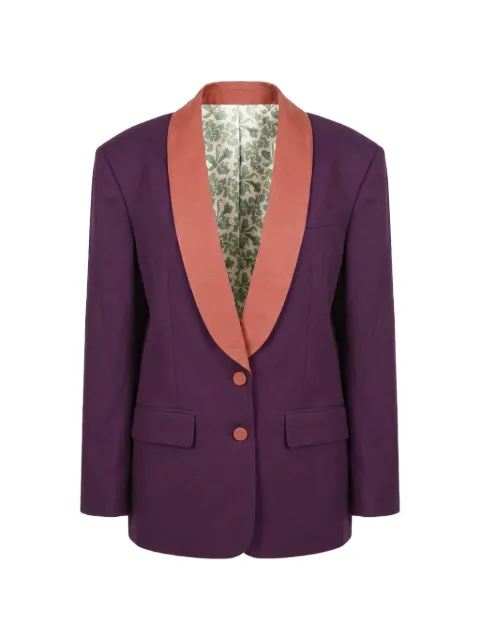 DSQUARED2 single-breasted long-sleeve blazer Purple S75BN0859S76498